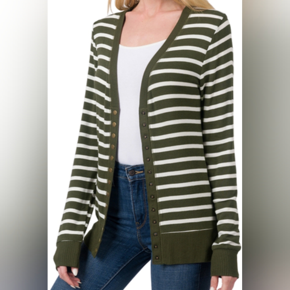 Zenana snap button cardigan